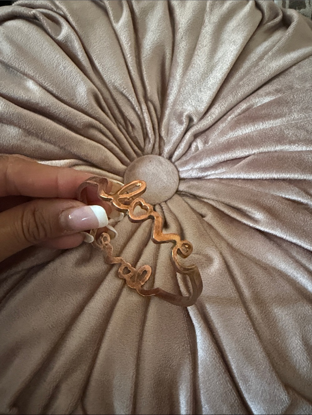 Love Script Rose Gold Bracelet - Women Jewelry Bracelets